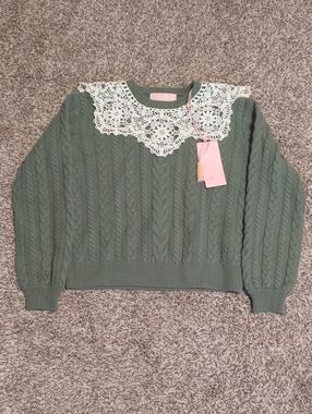 NWT BAPY A Bathing Ape Cable Knit Sweater